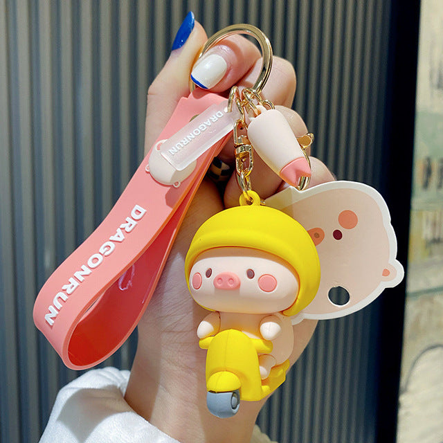 Cute Pig Doll Bag Pendant Keychain Small Gift