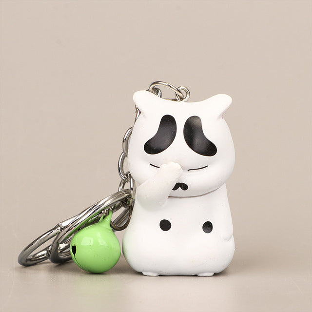 Cute Cat Resin Keychain Pendant for Bags and Gifts