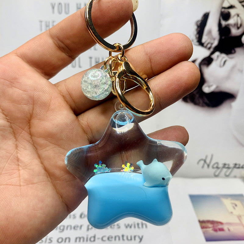 Quicksand Pentagram Cartoon SeaWorld Keychain Pack