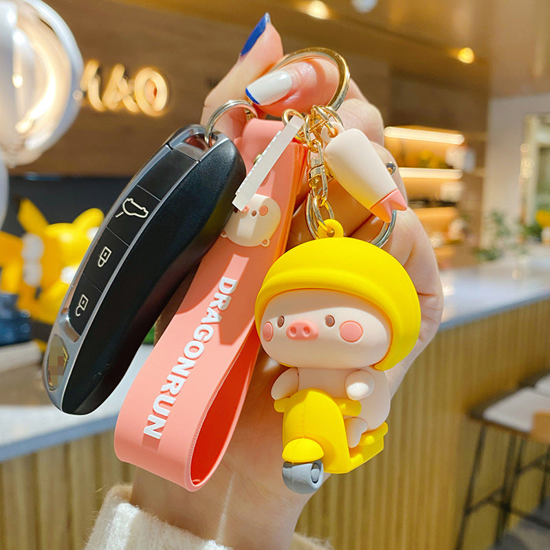 Cute Pig Doll Bag Pendant Keychain Small Gift
